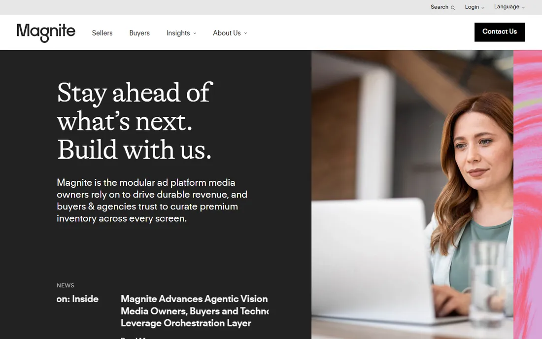 Magnite homepage