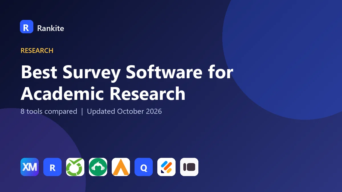 Best Survey Software for Academic Research in 2026: 8 Tools Compared