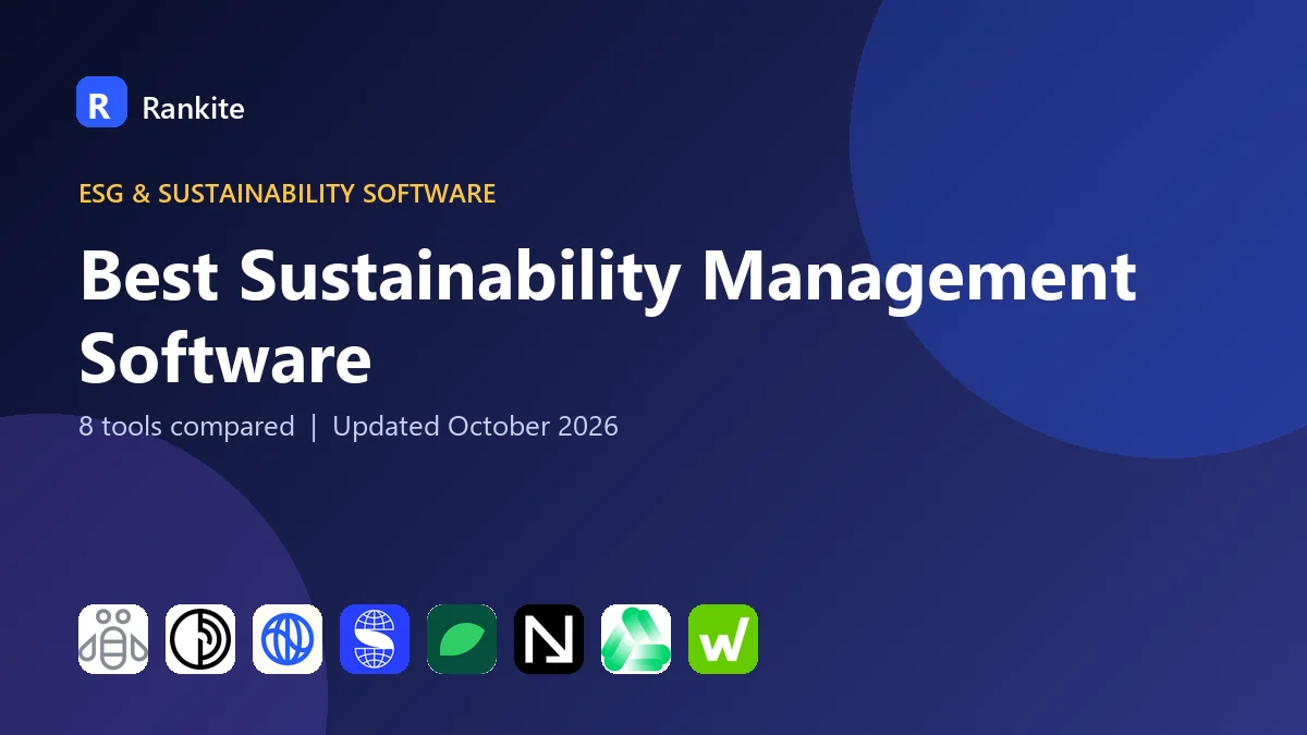 Best Sustainability Management Software: 8 Tools Compared