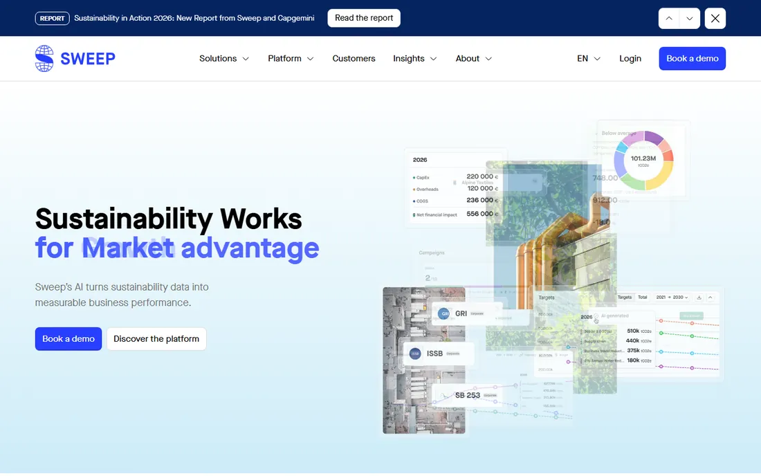 Sweep homepage