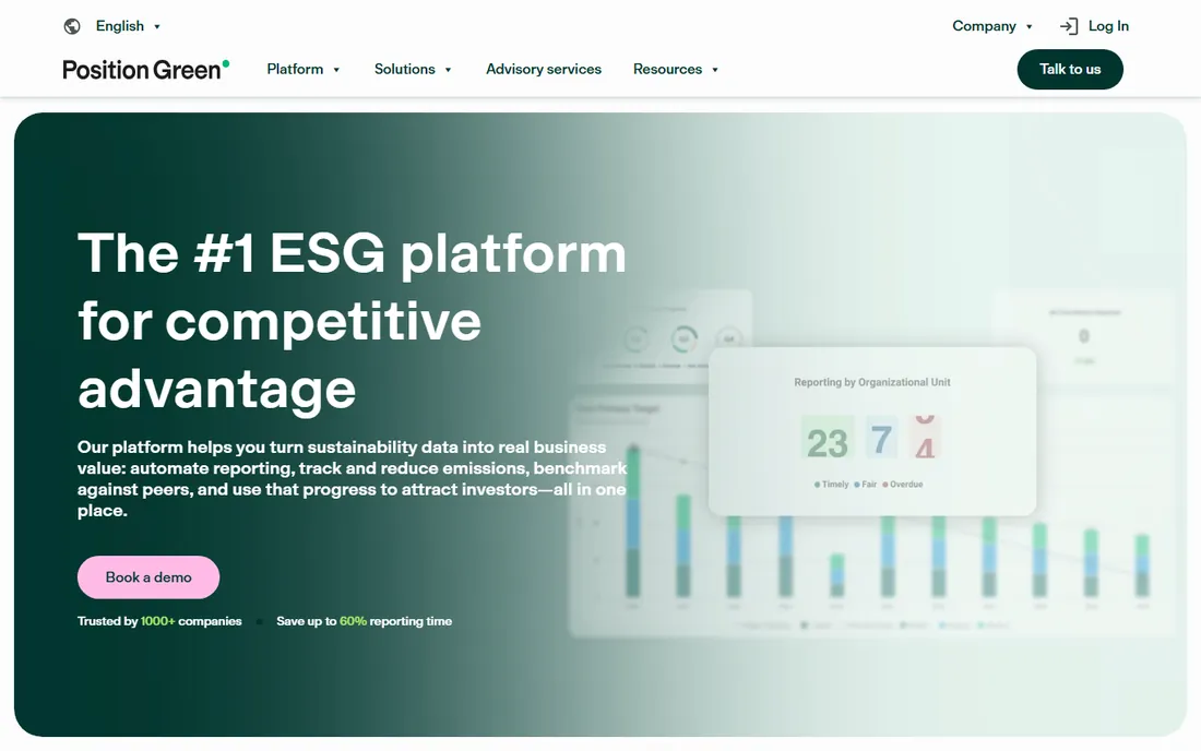 Position Green (formerly Greenomy) homepage
