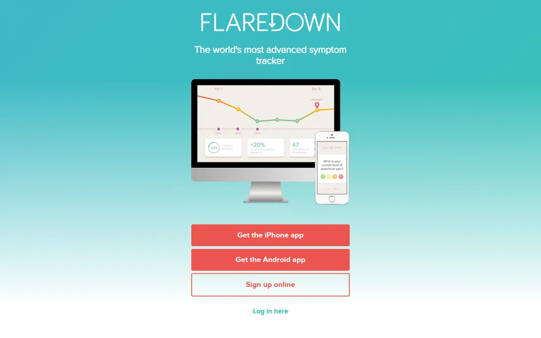 Flaredown homepage
