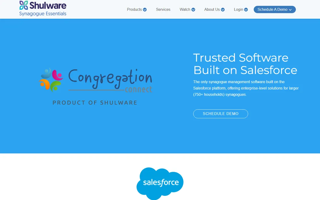 Congregation Connect homepage