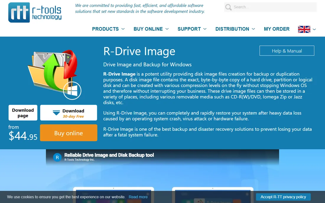 R-Drive Image homepage