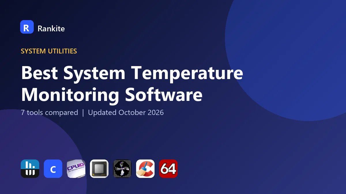 Best System Temperature Monitoring Software in 2026: 7 Tools Compared