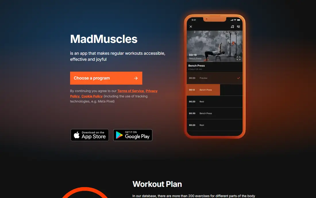 MadMuscles homepage