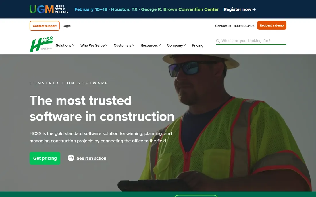 HCSS HeavyBid homepage