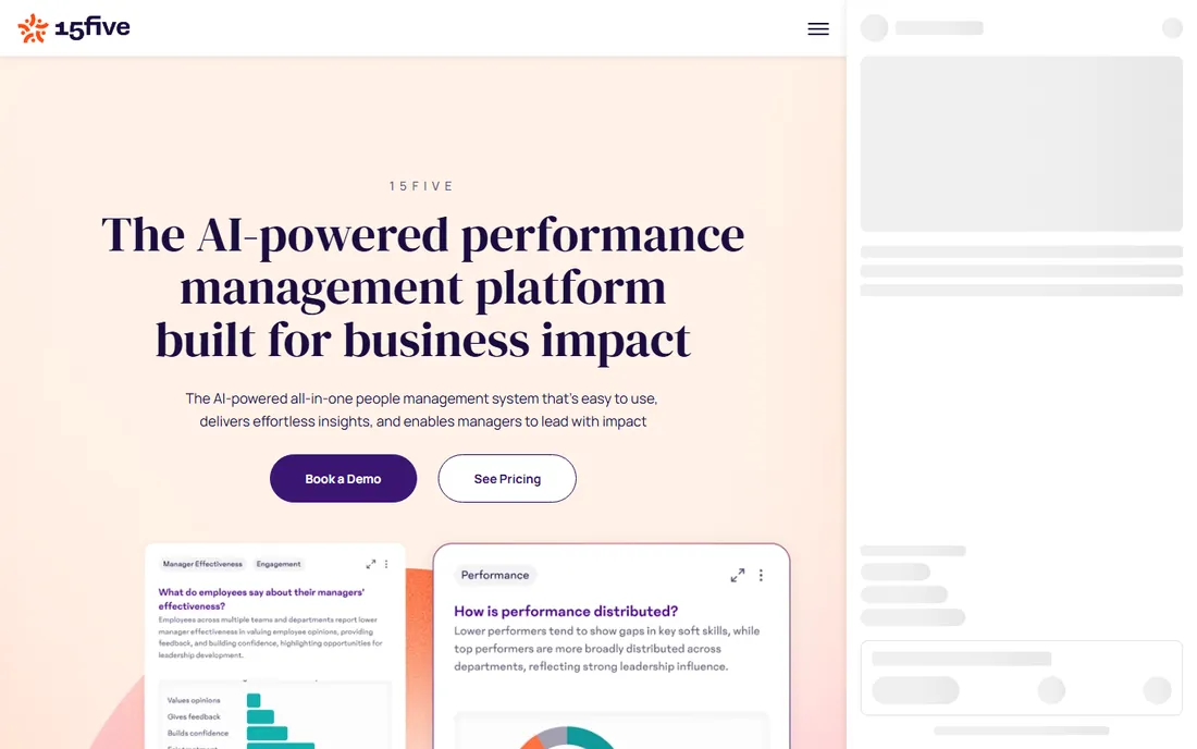 15Five homepage