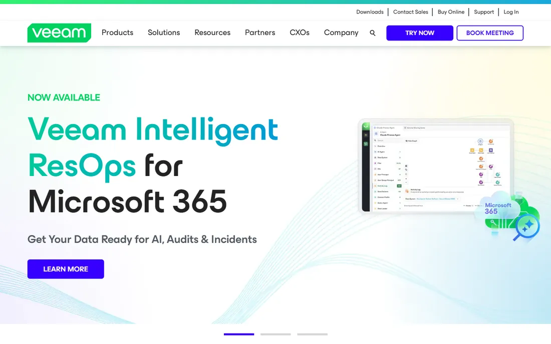 Veeam homepage