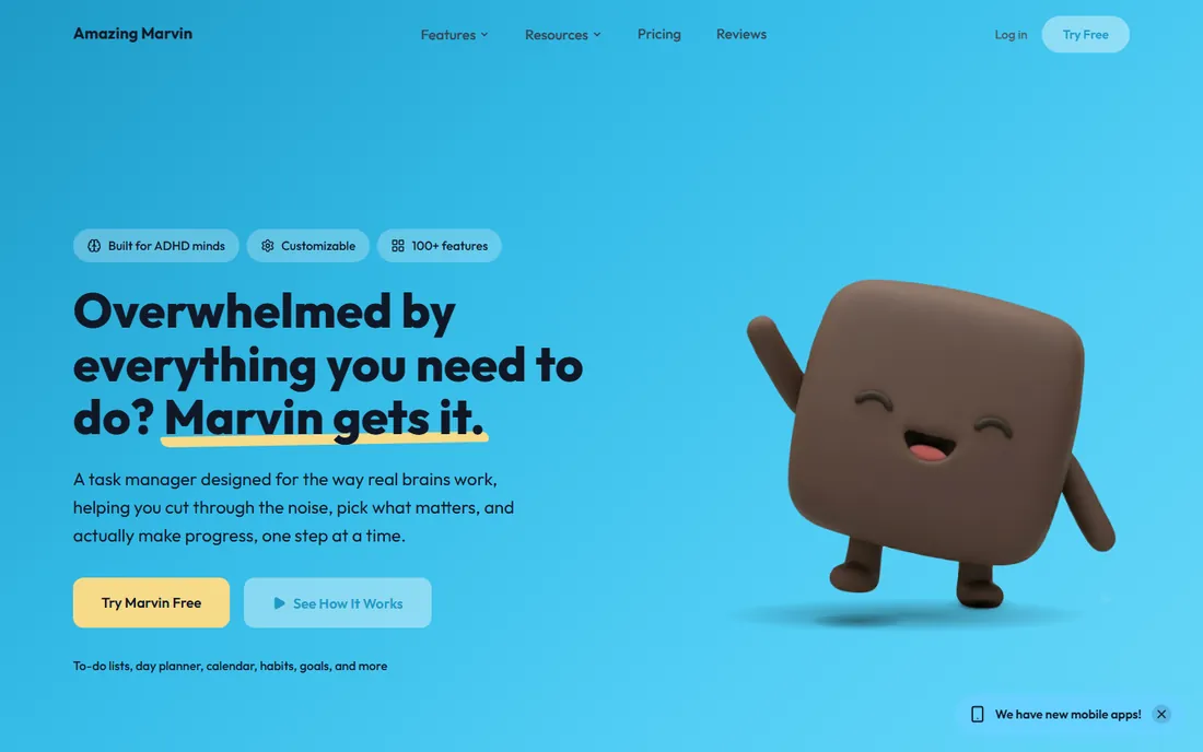 Amazing Marvin homepage