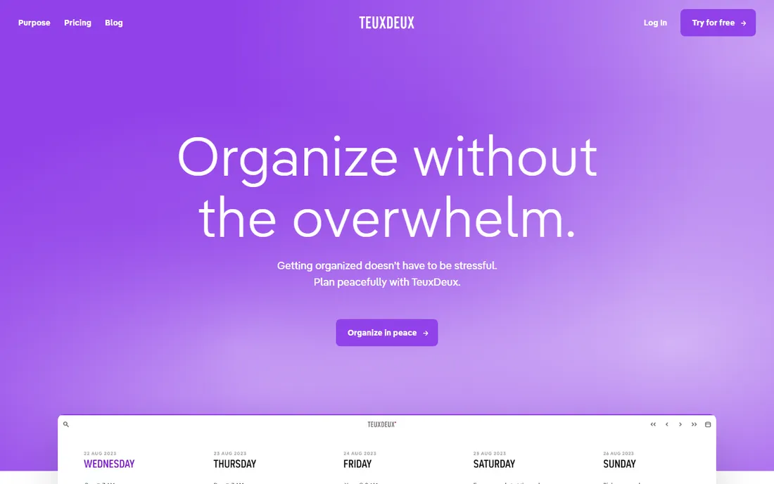 TeuxDeux homepage