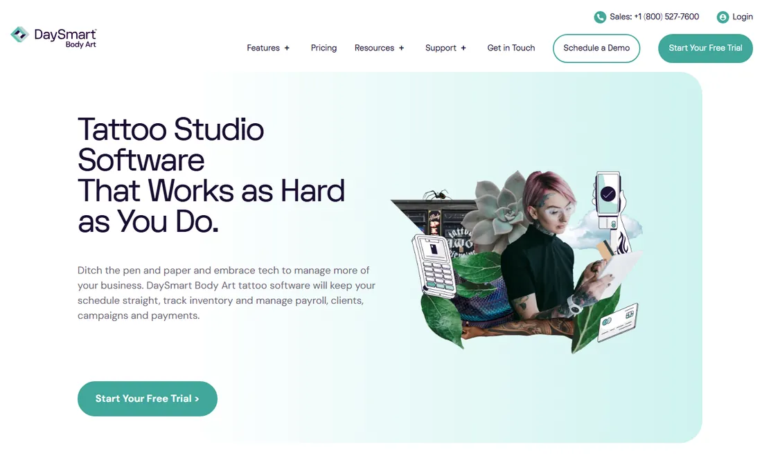 DaySmart Body Art homepage