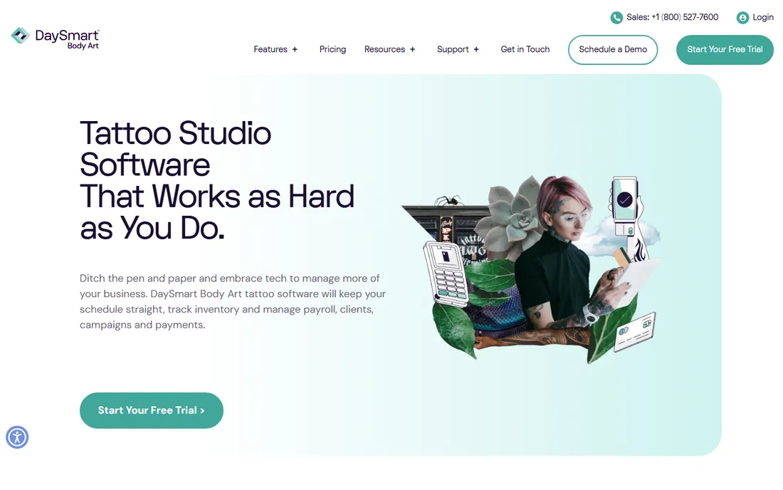 DaySmart Body Art homepage