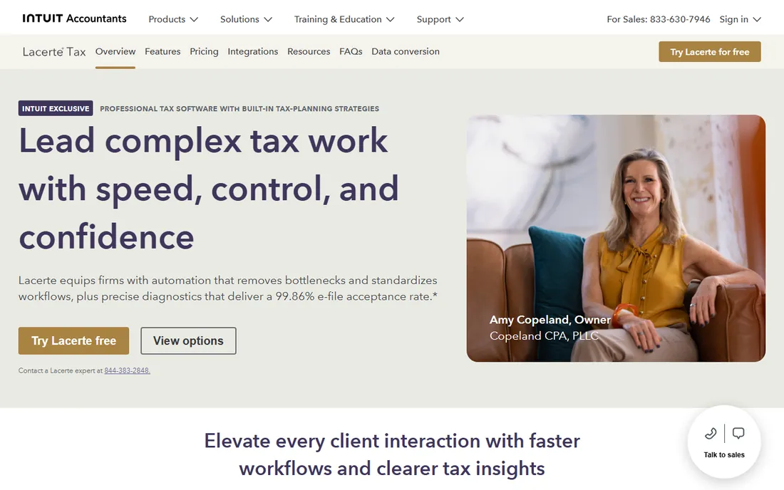 Lacerte homepage