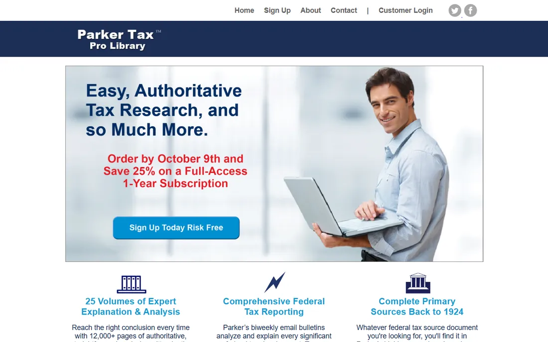 Parker Tax Publishing homepage
