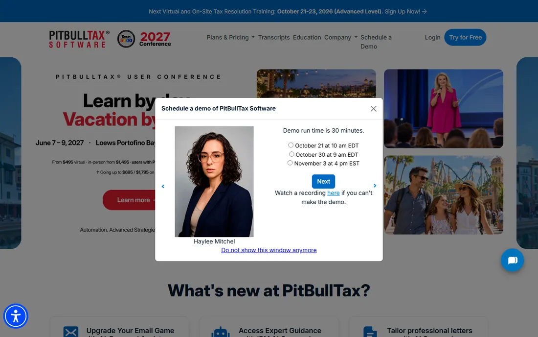 PitBullTax homepage