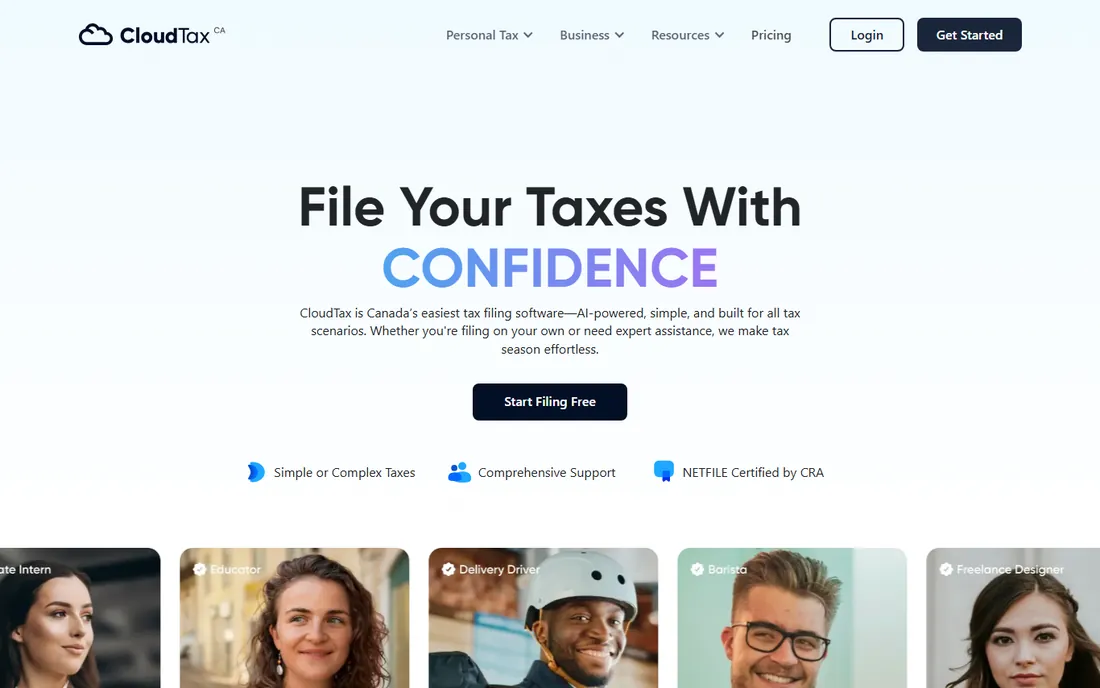 CloudTax homepage