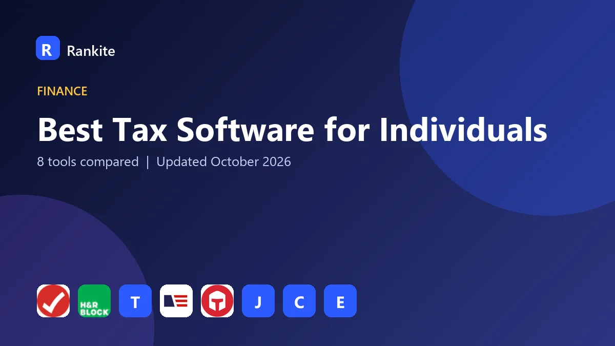 Best Tax Software for Individuals in 2026: 8 Tools Compared