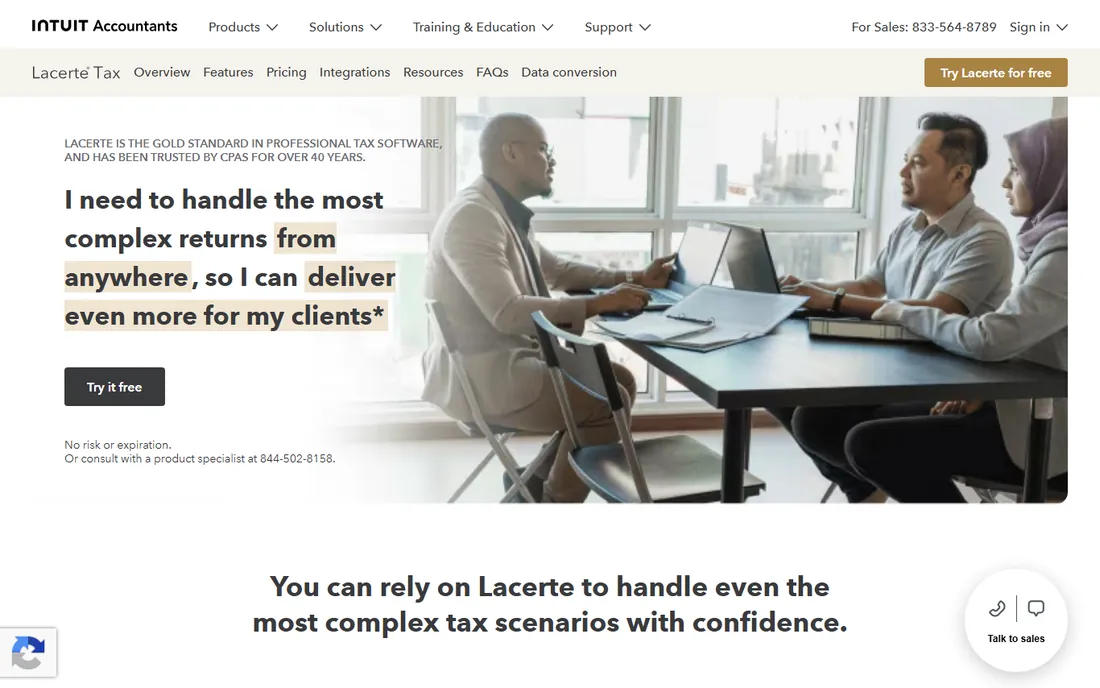 Lacerte homepage