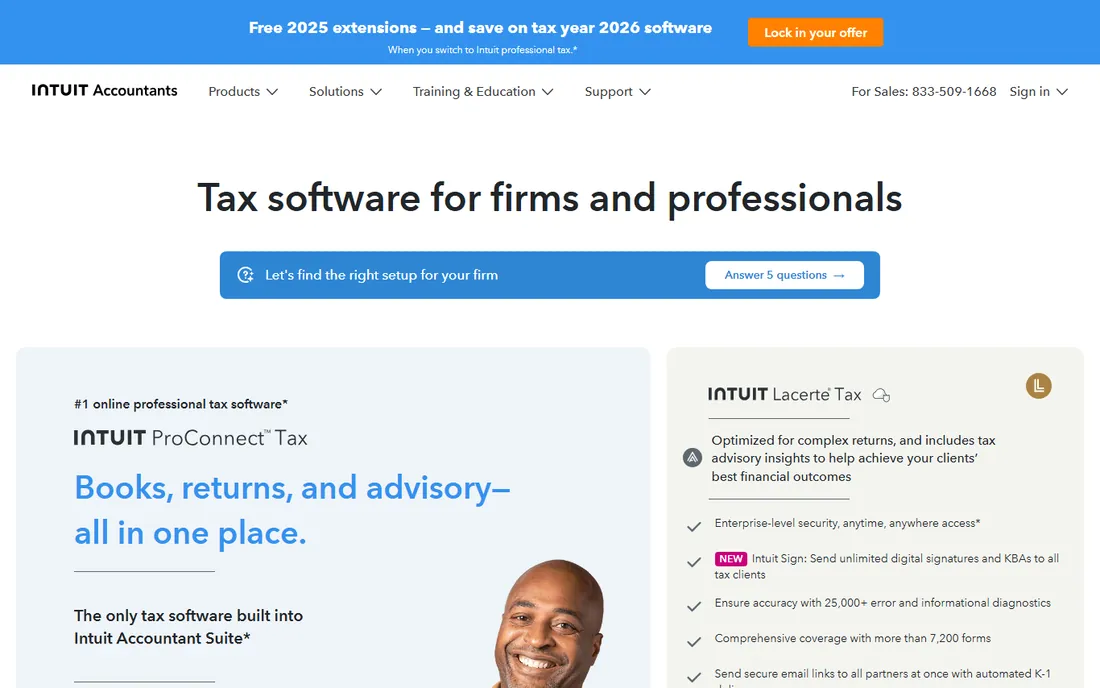 Intuit Lacerte homepage