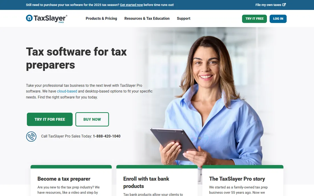 TaxSlayer Pro homepage