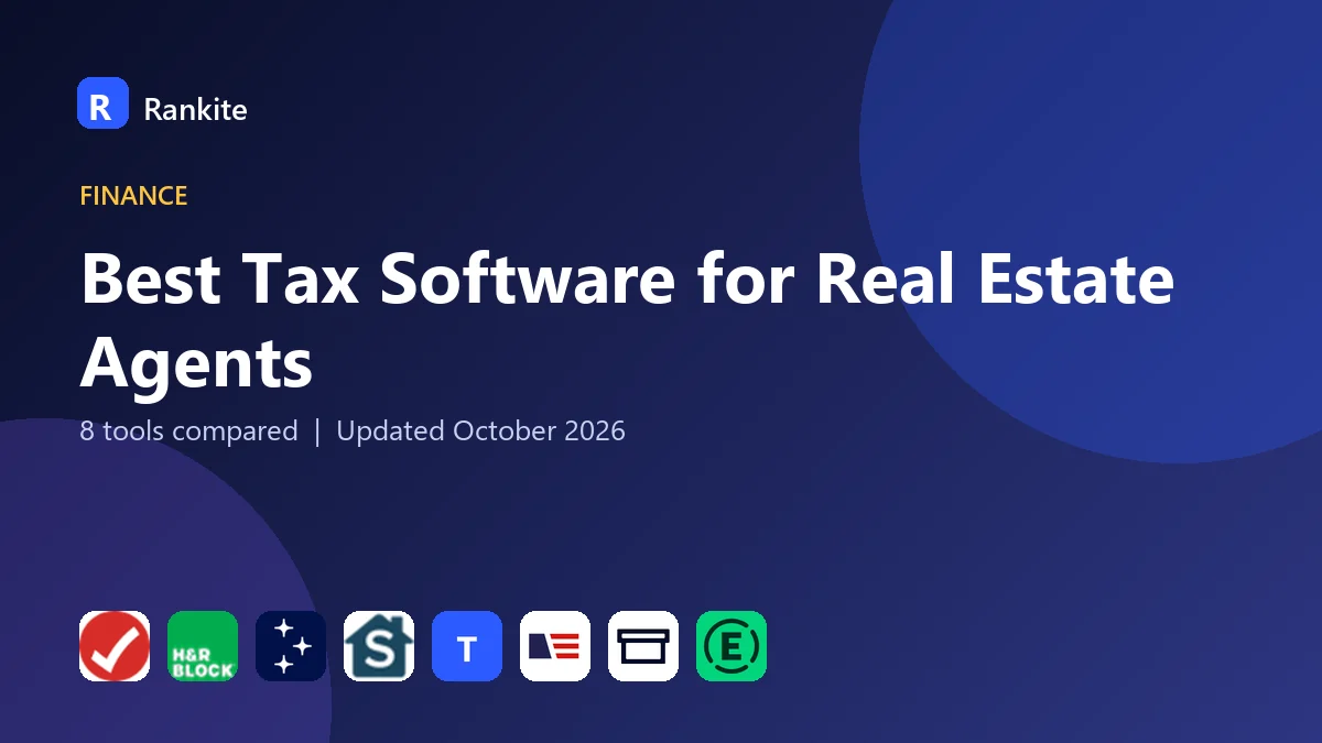 Best Tax Software for Real Estate Agents in 2026: 8 Tools Compared