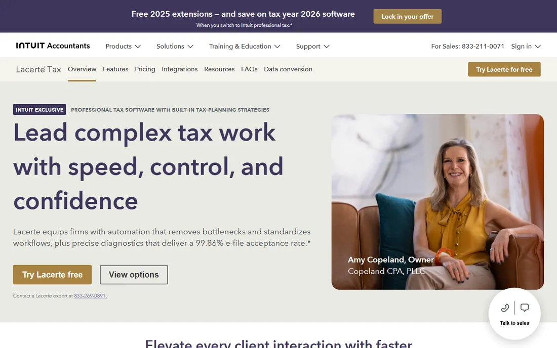 Intuit Lacerte homepage