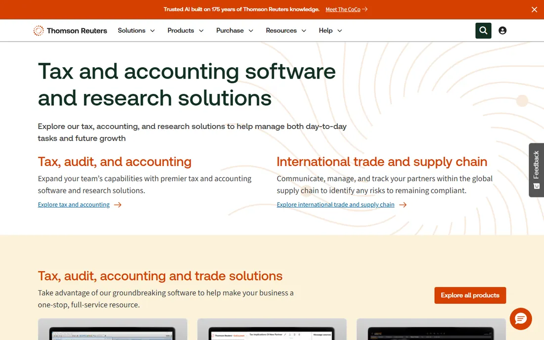 UltraTax CS homepage