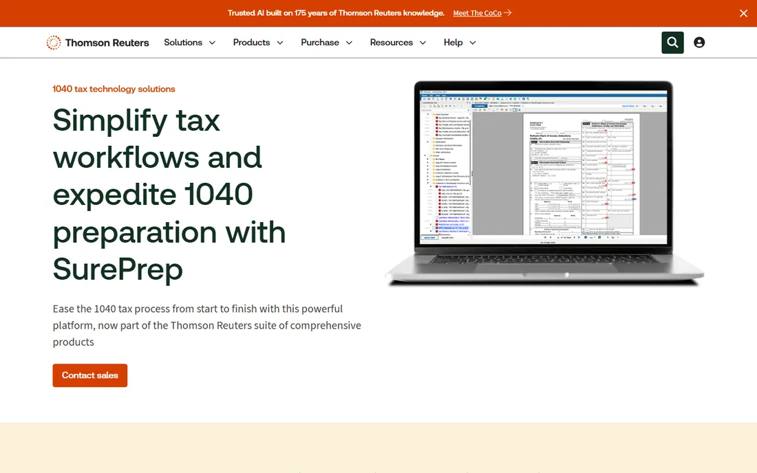 SurePrep homepage
