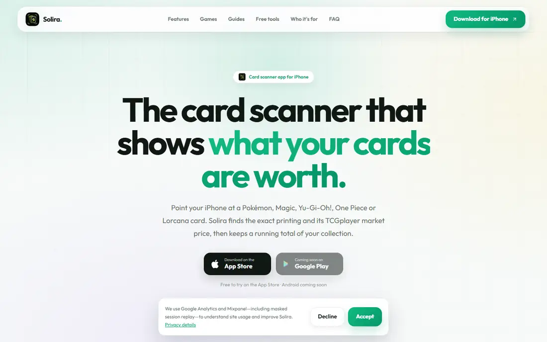 Solira homepage