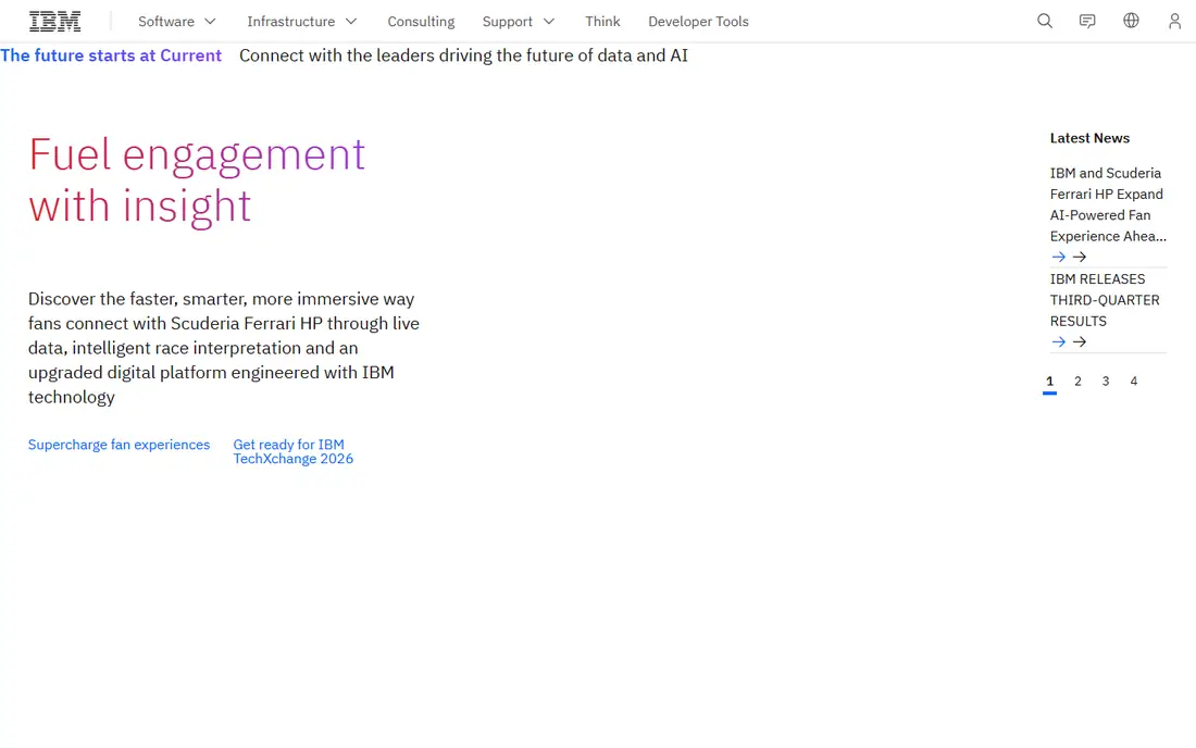 IBM homepage