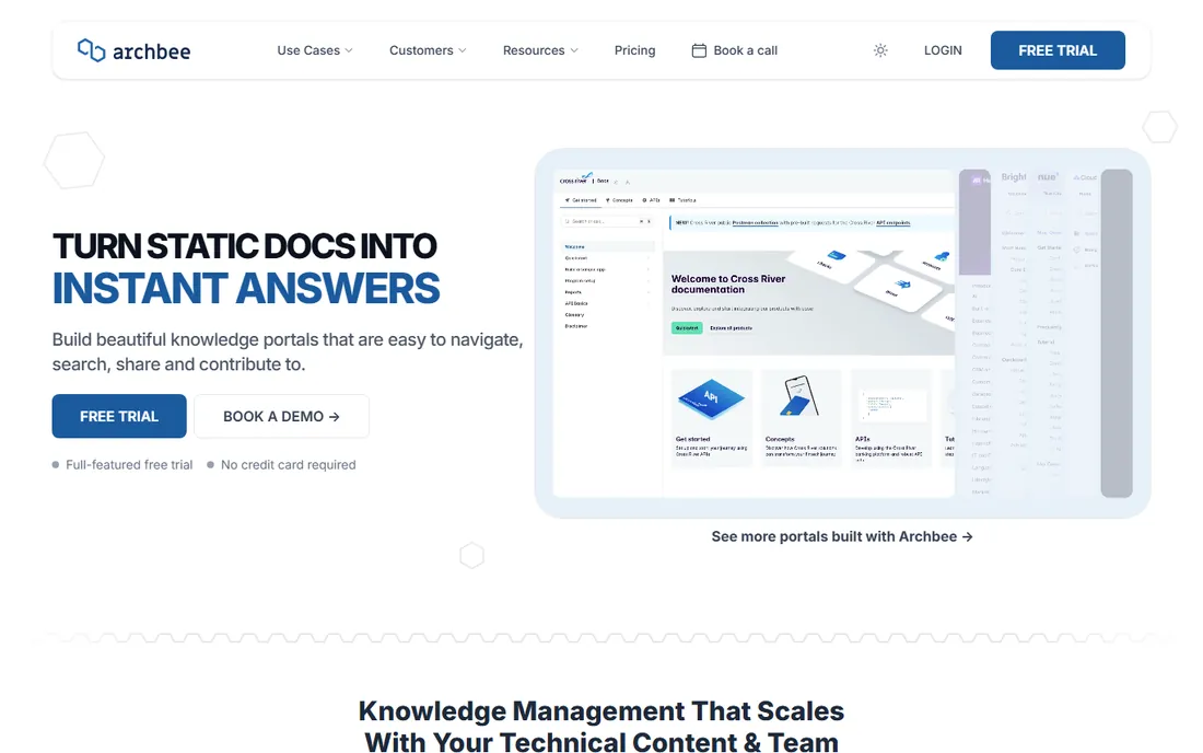 Archbee homepage