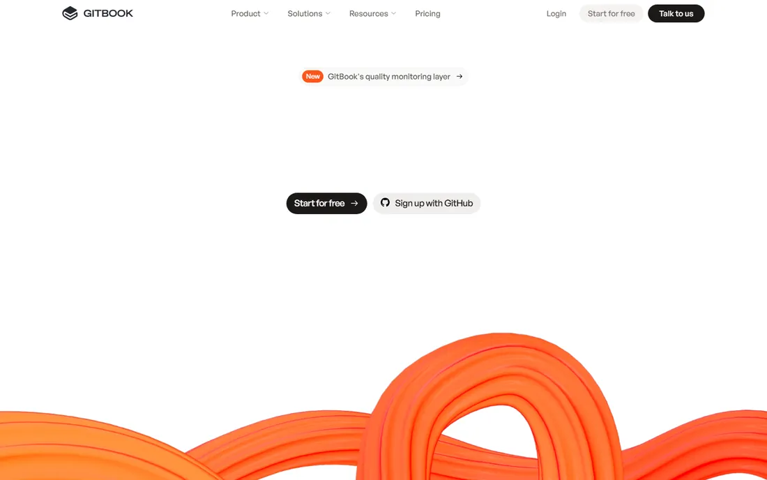 GitBook homepage