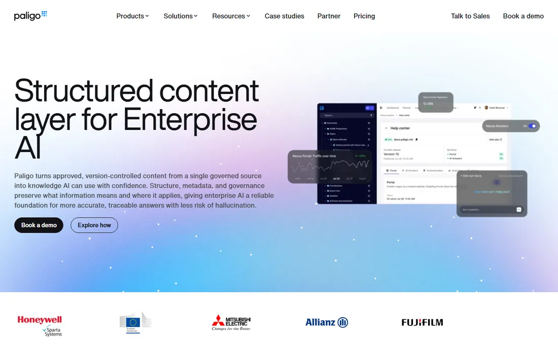 Paligo homepage