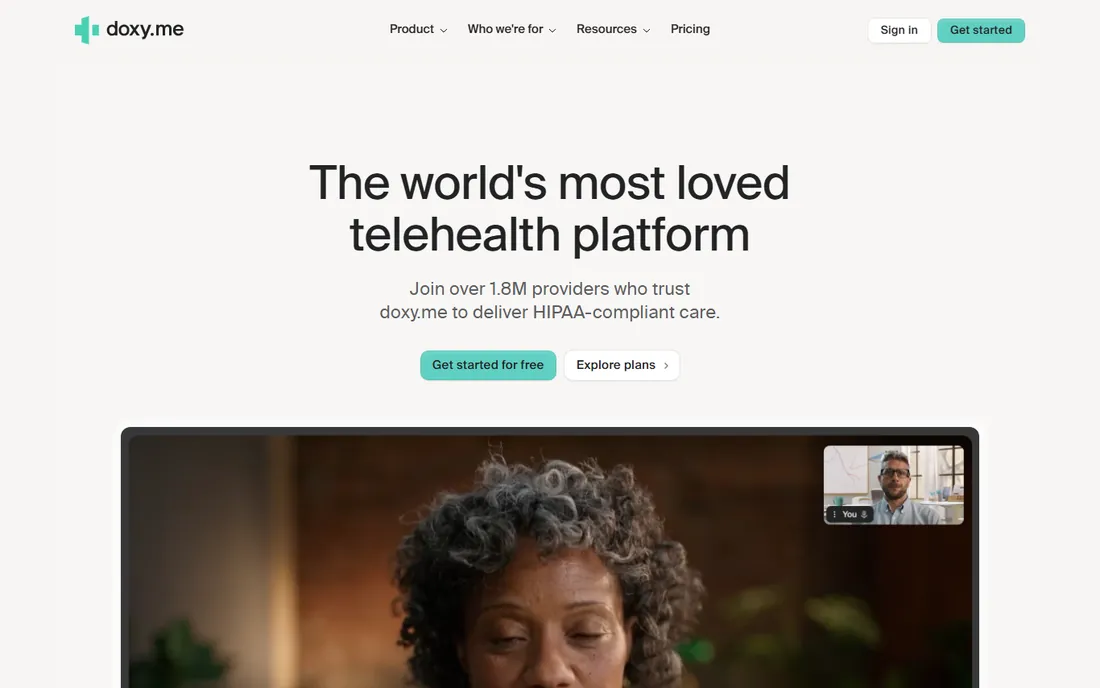 Doxy.me homepage