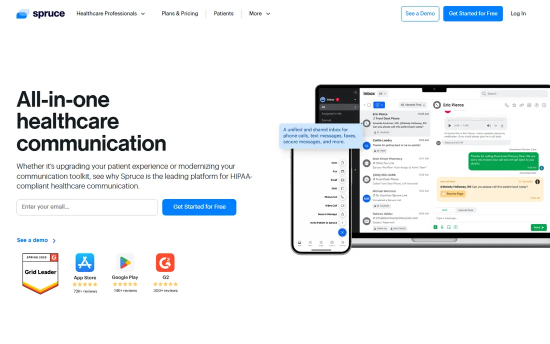 Spruce Health homepage