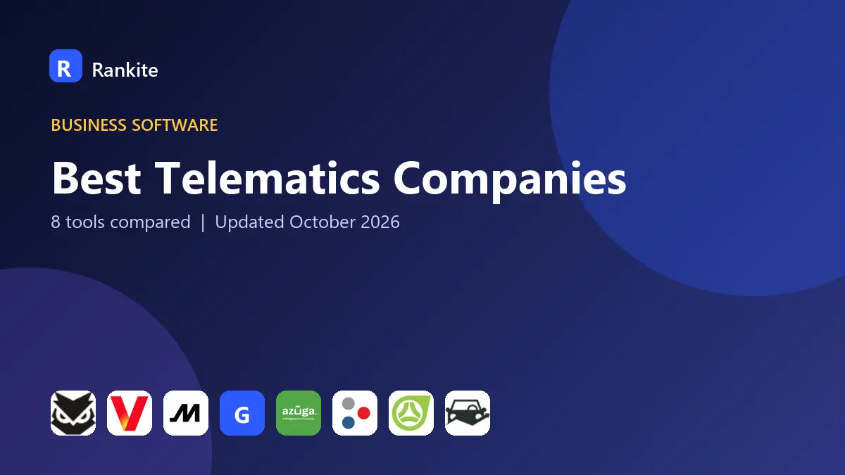 Best Telematics Companies in 2026: 8 Tools Compared