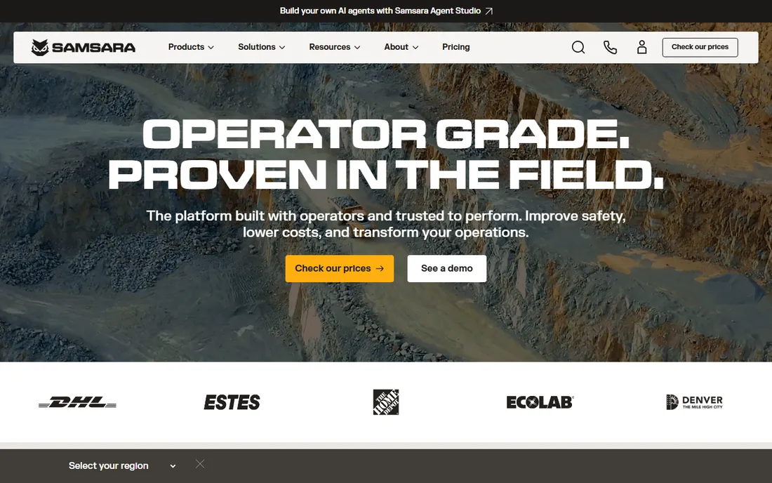 Samsara homepage