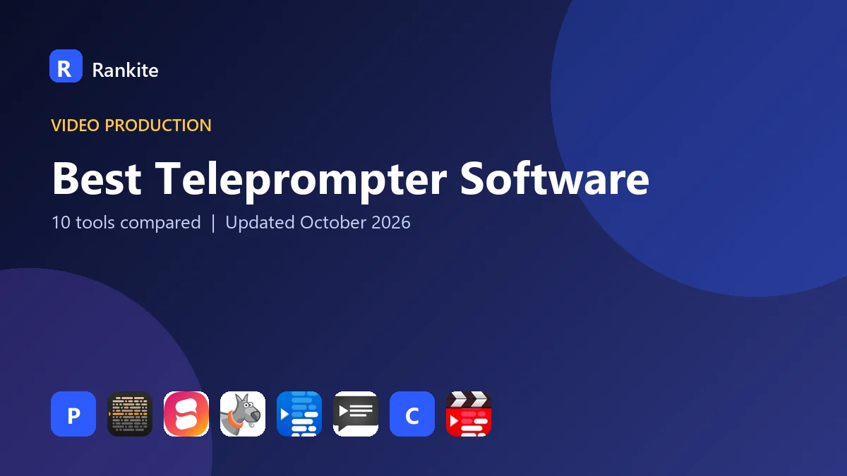 Best Teleprompter Software in 2026: 10 Tools Compared