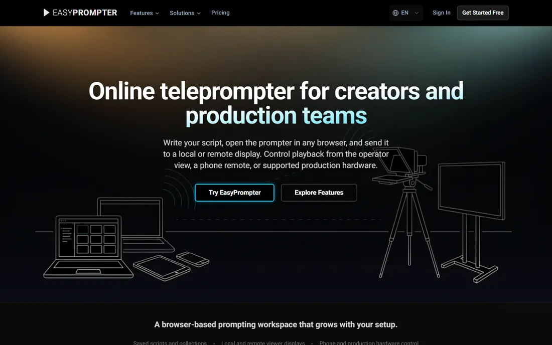 EasyPrompter homepage