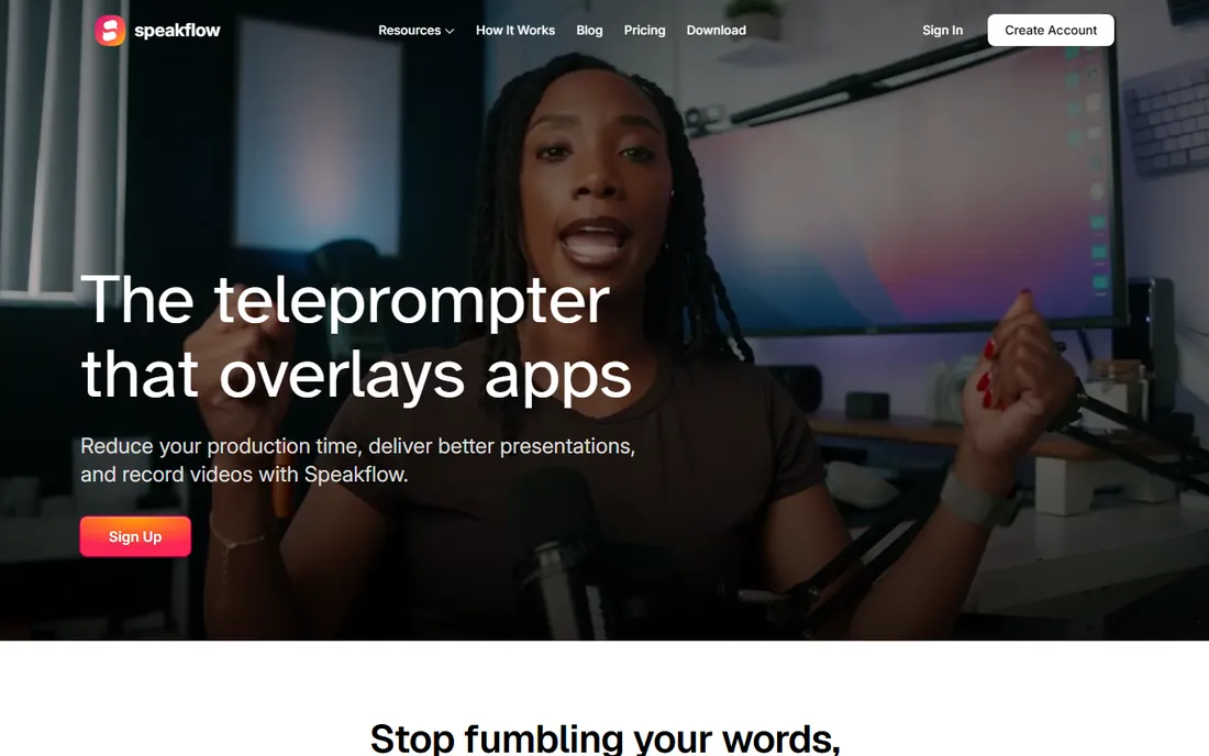 SpeakFlow homepage