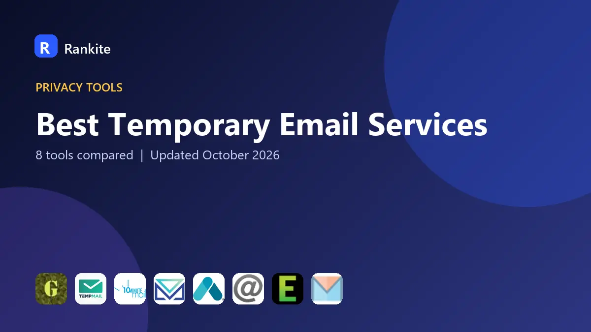 Best Temporary Email Services in 2026: 8 Tools Compared