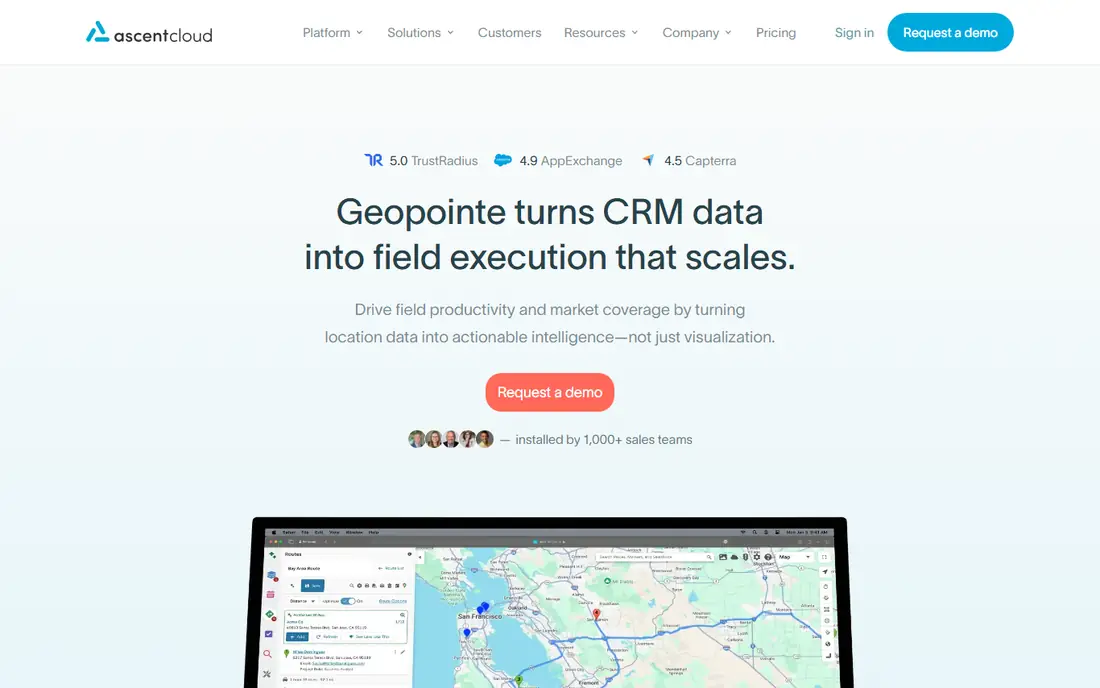Geopointe homepage