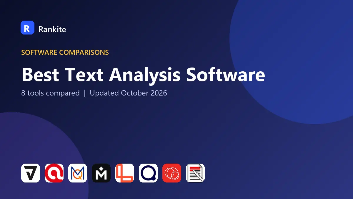 Best Text Analysis Software in 2026: 8 Tools Compared