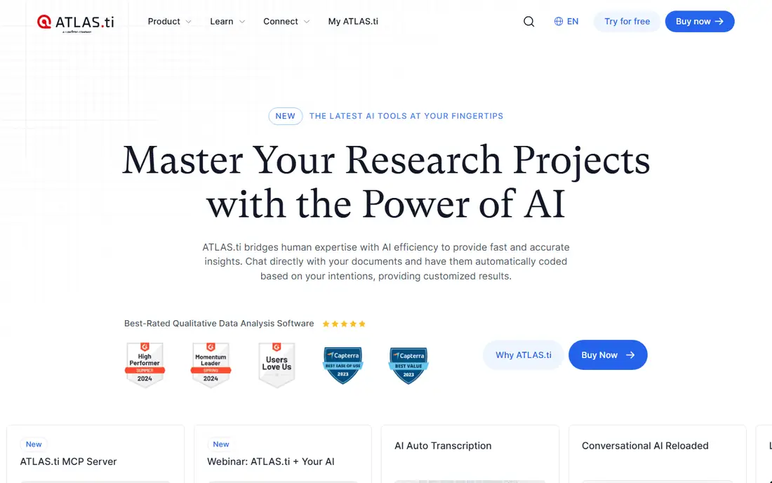 ATLAS.ti homepage