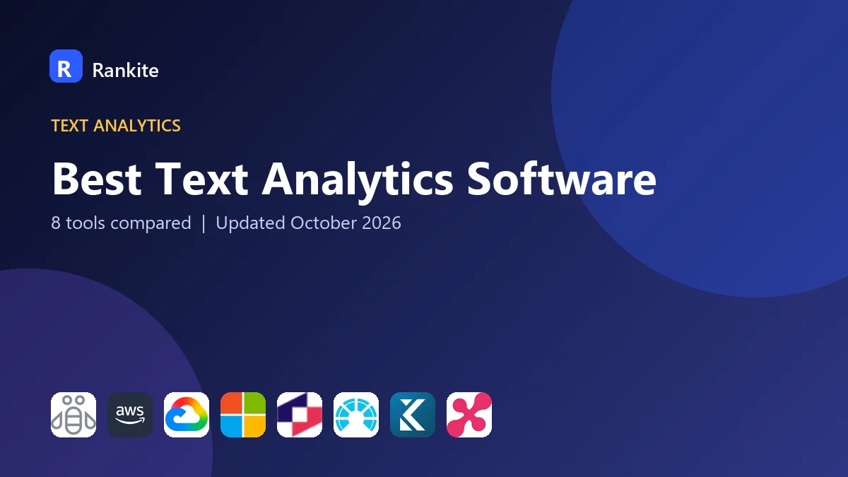 Best Text Analytics Software: 8 Tools Compared