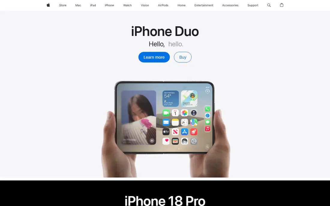 Apple Messages homepage
