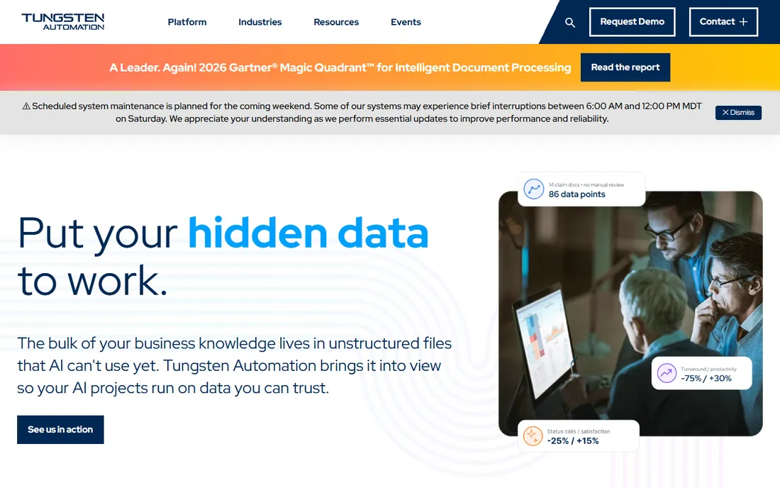 Tungsten OmniPage homepage