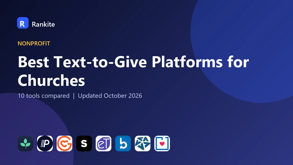 Best Text-to-Give Platforms for Churches in 2026: 10 Tools Compared