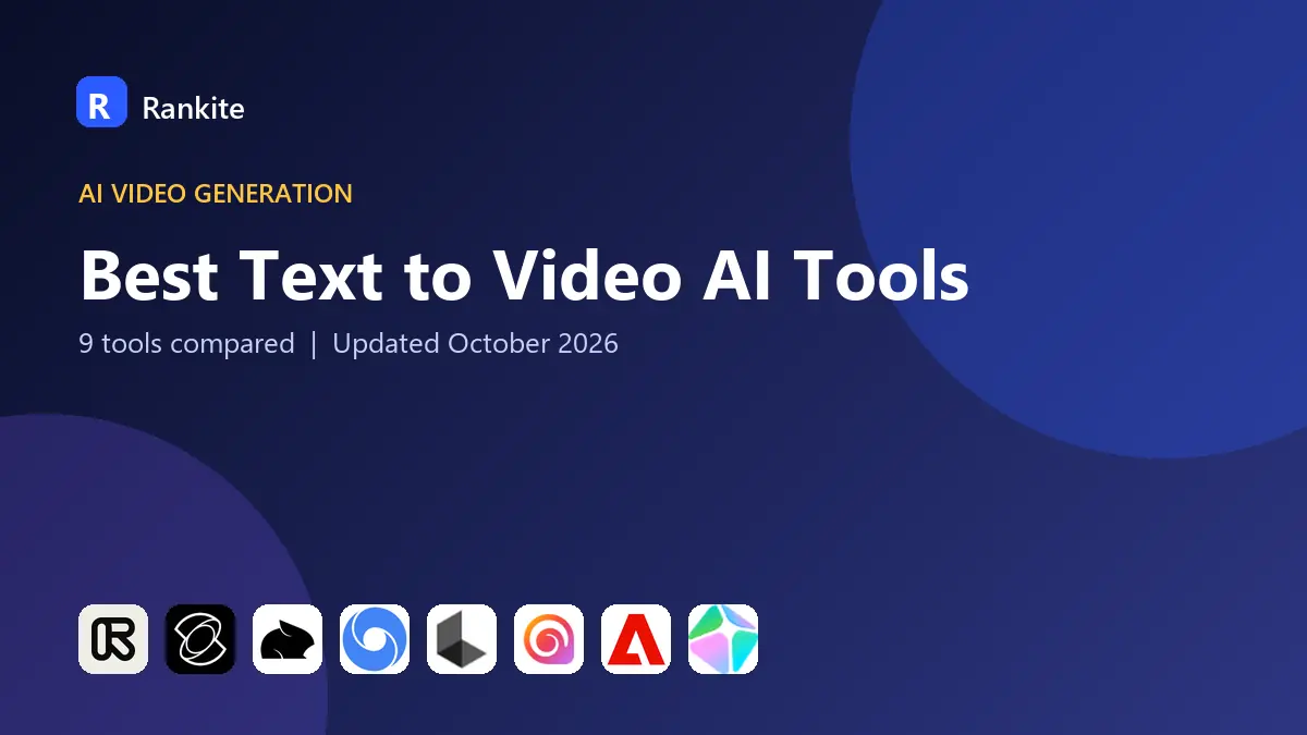 Best Text to Video AI Tools in 2026: 9 Tools Compared
